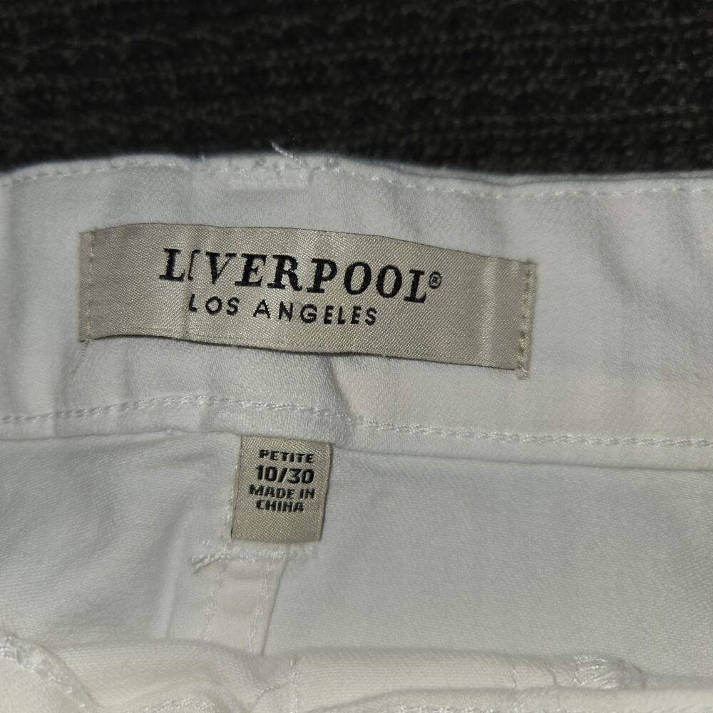 Liverpool Gia Glider skirt sz 10 petite Raw hem 80's vintage look mini skirt NWT - Picture 4 of 8